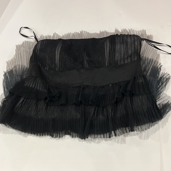 Black and gray Y2K raffle strapless party dress size Small - Picture 8 of 14